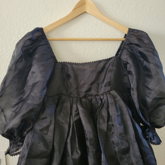 Selkie Puff Dress in Caviar S NWT FLAWED - Picture 7 of 15